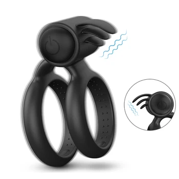 Cock Vibrating Ring with Double Ring Premium Stretch Longer Harder Stronger Erection Enhancing Care for Man or Couples Play
Cock Vibrating Ring with Double Ring Premium Stretch Longer Harder Stronger Erection Enhancing Care for Man or Couples Play