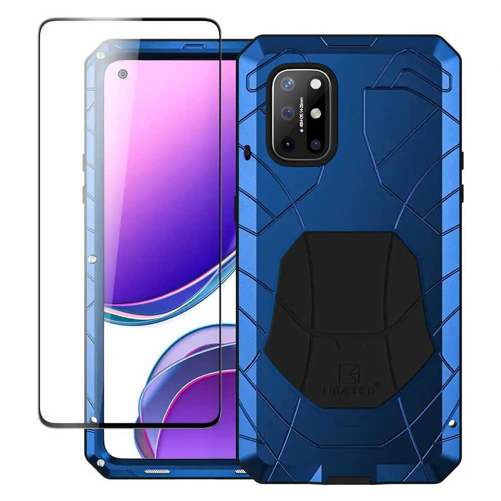 Чехол для телефона Oneplus 8T, жесткий алюминиевый металлический чехол с закаленным стеклом, протектор экрана, сверхпрочный чехол, аксессуары для One Plus
Чехол для телефона Oneplus 8T, жесткий алюминиевый металлический чехол с закаленным стеклом, протектор экрана, сверхпрочный чехол, аксессуары для One Plus