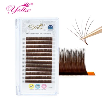Yelix Brown Easy Fanning Eyelash Extensions Soft Silk Easy Blooming Lashes Dark Brown Lash Extensions Faux Mink Lashes Natural
Yelix Brown Easy Fanning Eyelash Extensions Soft Silk Easy Blooming Lashes Dark Brown Lash Extensions Faux Mink Lashes Natural