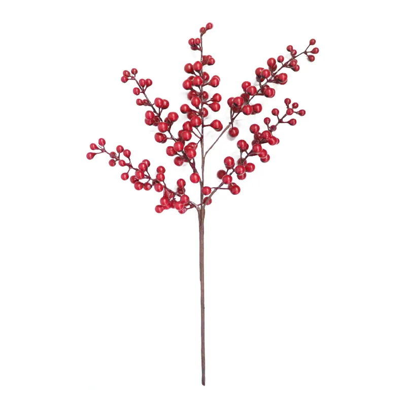 Искусственные Ягоды красные ягоды вишня 4 цвета Рождественский цветок Stamen для