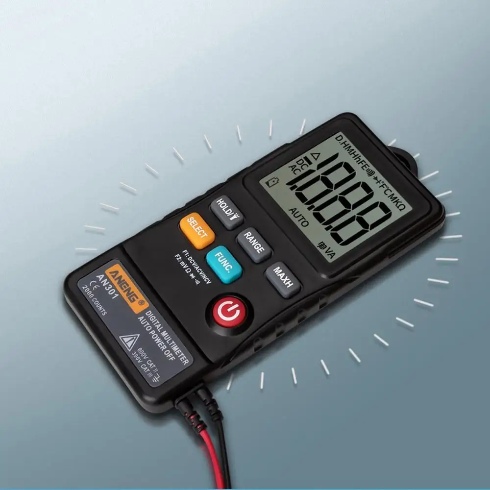 Aneng Pocket Card Multimeter Automatic Digital Multimeter Intelligent Anti-Burning Portable Universal Meter
Aneng Pocket Card Multimeter Automatic Digital Multimeter Intelligent Anti-Burning Portable Universal Meter
