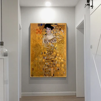 Famous Canvas Wall Art Paintings Portrait Of Adele Bloch Classical Gustav Klimt Kiss Reproductions Picture for Living Room Decor
Famous Canvas Wall Art Paintings Portrait Of Adele Bloch Classical Gustav Klimt Kiss Reproductions Picture for Living Room Decor