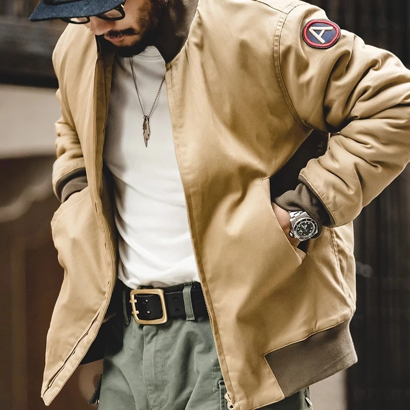 Maden M1942 Men’s JacketS Brown Military Flight Bomber Tank Coat Vintage Pilot Aviator Monocycle Jacket Collar Men Clothing
Maden M1942 Men’s JacketS Brown Military Flight Bomber Tank Coat Vintage Pilot Aviator Monocycle Jacket Collar Men Clothing