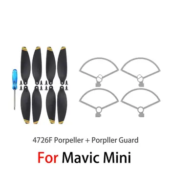 4pcs Propeller Guard with 8pcs Silver Propellers Quick Release Propellers Blades for DJI Mavic Mini Drone Replacement Kit
4pcs Propeller Guard with 8pcs Silver Propellers Quick Release Propellers Blades for DJI Mavic Mini Drone Replacement Kit