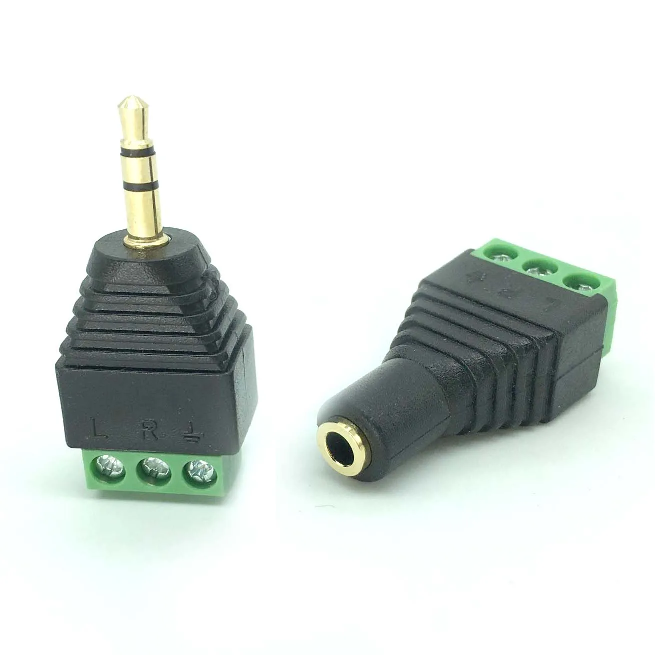 2 Pair Male&Female Video AV Balun 3.5mm 3 Pole Stereo to Screw Terminal Jack 3Pin Terminals Block Cable Audio Connector
2 Pair Male&Female Video AV Balun 3.5mm 3 Pole Stereo to Screw Terminal Jack 3Pin Terminals Block Cable Audio Connector