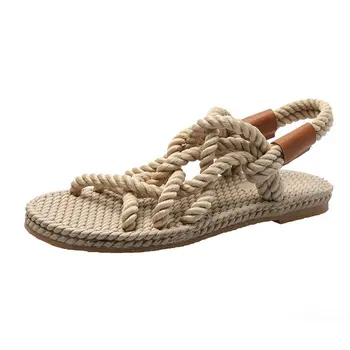 Platform Sandals Women 2020 Flat Summer Twine Shoes Weaving Roman Sandals Female shoes woman pattern type fashion solid
Platform Sandals Women 2020 Flat Summer Twine Shoes Weaving Roman Sandals Female shoes woman pattern type fashion solid
