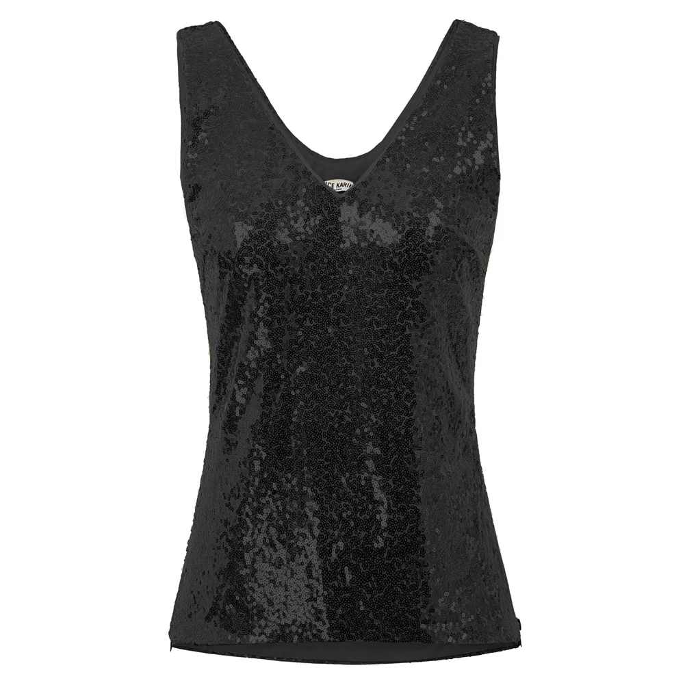 Grace Karin Tank Tops Women Sparkling Sequins Sequined Top Sleeveless V-Neck U-Back Side Split Solid Color Sexy Summer Tops Lady
Grace Karin Tank Tops Women Sparkling Sequins Sequined Top Sleeveless V-Neck U-Back Side Split Solid Color Sexy Summer Tops Lady