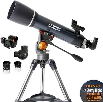 High power Celestron Omni XLT AZ 102mm Refractor Astronomical Telescope Coated Optics StarPointer Pro Red LED Finderscope
High power Celestron Omni XLT AZ 102mm Refractor Astronomical Telescope Coated Optics StarPointer Pro Red LED Finderscope