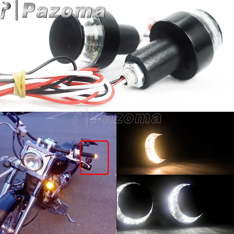 Pazoma 2 Pcs Universal Motorcycle Handlebar End LED Turn Signal Light 22mm Amber White Indicator Blinker Handle Bar End Flasher
Pazoma 2 Pcs Universal Motorcycle Handlebar End LED Turn Signal Light 22mm Amber White Indicator Blinker Handle Bar End Flasher