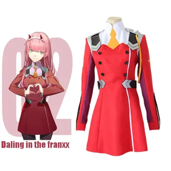 DARLING 02 Zero Two Cosplay Costume DARLING in the FRANXX Cosplay DFXX Women Costume Full Sets ( Dress + Headwear ) Anime 
DARLING 02 Zero Two Cosplay Costume DARLING in the FRANXX Cosplay DFXX Women Costume Full Sets ( Dress + Headwear ) Anime