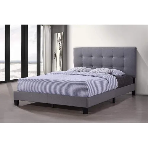 Upholstered Platform Bed Frame Mattress Foundation with Wooden Slat Support Tufted Headboard
Upholstered Platform Bed Frame Mattress Foundation with Wooden Slat Support Tufted Headboard