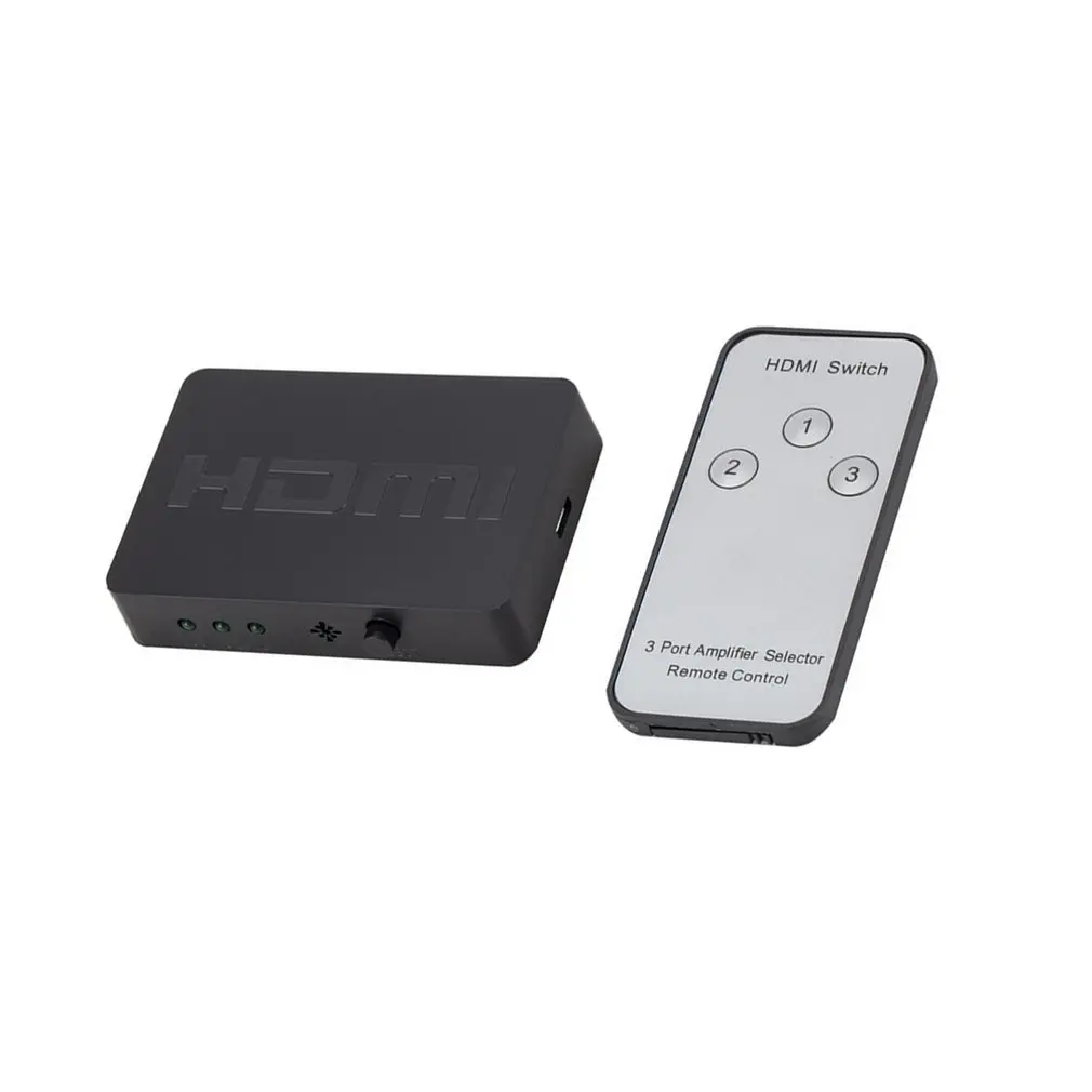 DMI Splitter 3 Port Hub Box Auto Switch 3 In 1 Out Switcher 1080p HD 1.4 With Remote Control for XBOX360
DMI Splitter 3 Port Hub Box Auto Switch 3 In 1 Out Switcher 1080p HD 1.4 With Remote Control for XBOX360