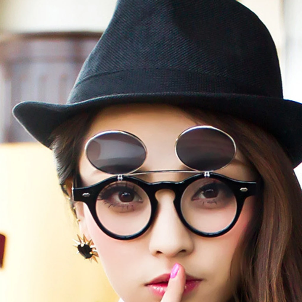 Unisex Round Opened Steam Punk Sunglasses Open Lenses Sun Glasses UV 400 Protection Female Male Eyeglasses
Unisex Round Opened Steam Punk Sunglasses Open Lenses Sun Glasses UV 400 Protection Female Male Eyeglasses