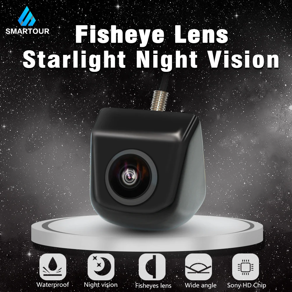 Smartour 170 Degree Fish Eye Lens Starlight Night Vision Vehicle Rear / Front View Camera low-light level visible Car Camera
Smartour 170 Degree Fish Eye Lens Starlight Night Vision Vehicle Rear / Front View Camera low-light level visible Car Camera