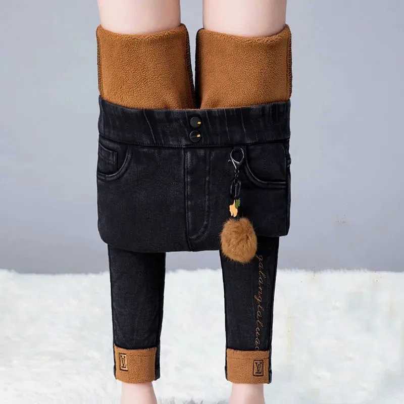 2021 New Winter Jeans for Women Velvet Thick Warm Denim Pants High Waist Fleece Elastic waist Jeans Vintage Harem Denim Pants
2021 New Winter Jeans for Women Velvet Thick Warm Denim Pants High Waist Fleece Elastic waist Jeans Vintage Harem Denim Pants