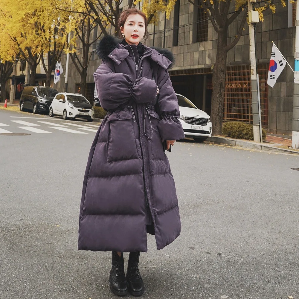 Photo Shoot Waist Hugging Large Pocket Long Cotton Overcoat 2019 Winter New Style Women's Retro Large Fur Collar Hooded Cotton C
Photo Shoot Waist Hugging Large Pocket Long Cotton Overcoat 2019 Winter New Style Women's Retro Large Fur Collar Hooded Cotton C