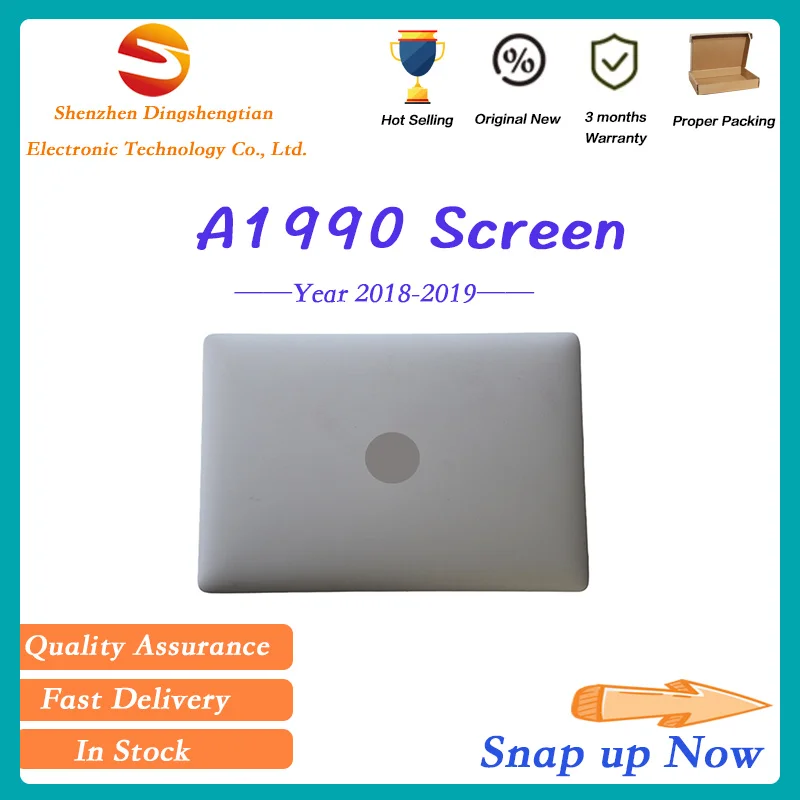 Macbook Pro Retina 15 дюймов A1990 ЖК-экран в сборе 2018 2019 дисплей серый и серебристый |