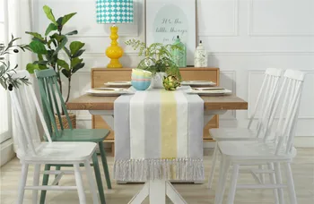 Large Modern Double layer Table Runners Dresser Scarves with Multi-Tassels Modern minimalist Style
Large Modern Double layer Table Runners Dresser Scarves with Multi-Tassels Modern minimalist Style