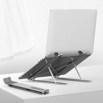 Laptop Stand Height Adjustable Aluminum Laptop Riser Holder Portable Notebook Holder to 11-17 inch for MacBook Air Pro 
Laptop Stand Height Adjustable Aluminum Laptop Riser Holder Portable Notebook Holder to 11-17 inch for MacBook Air Pro