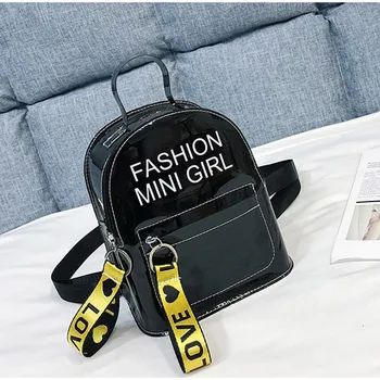 Women Transparent Backpack For Child Mini Small Backpack PVC Clear Jelly Backpack Letter Print Student Shoulder Bag Kids Mochila
Women Transparent Backpack For Child Mini Small Backpack PVC Clear Jelly Backpack Letter Print Student Shoulder Bag Kids Mochila