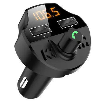 Car Fm Transmitter Bluetooth 5.0 Car Mp3 Player Modulator Adapter Battery Voltage TF Card Hands-free Dual USB Smart Chip T66
Car Fm Transmitter Bluetooth 5.0 Car Mp3 Player Modulator Adapter Battery Voltage TF Card Hands-free Dual USB Smart Chip T66