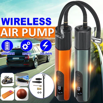 12V 150PSI USB Cordless Portable Air Compressor LCD Handheld Inflatable pump for Car Bicycles Tires Balls Swimming Rings
12V 150PSI USB Cordless Portable Air Compressor LCD Handheld Inflatable pump for Car Bicycles Tires Balls Swimming Rings