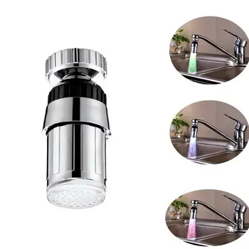 RGB Glow bathroom Drop ship kitchen LED faucet Water tap Taps accessory temperature faucets sensor Heads attachment on the crane
RGB Glow bathroom Drop ship kitchen LED faucet Water tap Taps accessory temperature faucets sensor Heads attachment on the crane