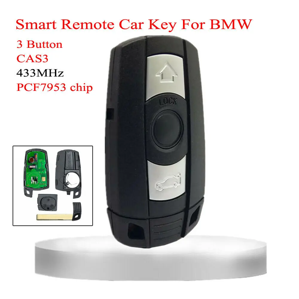 1x Remote Car Keyless Entry Key Fob 433MHz For BMW CAS3 X5 X6 Z4 1/3/5/7 E70 E71
1x Remote Car Keyless Entry Key Fob 433MHz For BMW CAS3 X5 X6 Z4 1/3/5/7 E70 E71