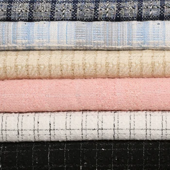 Blue White Beige Pink Black Knitted Tweed Acrylic Polyester Fabric for Autumn Spring Dress Jacket DE1212
Blue White Beige Pink Black Knitted Tweed Acrylic Polyester Fabric for Autumn Spring Dress Jacket DE1212