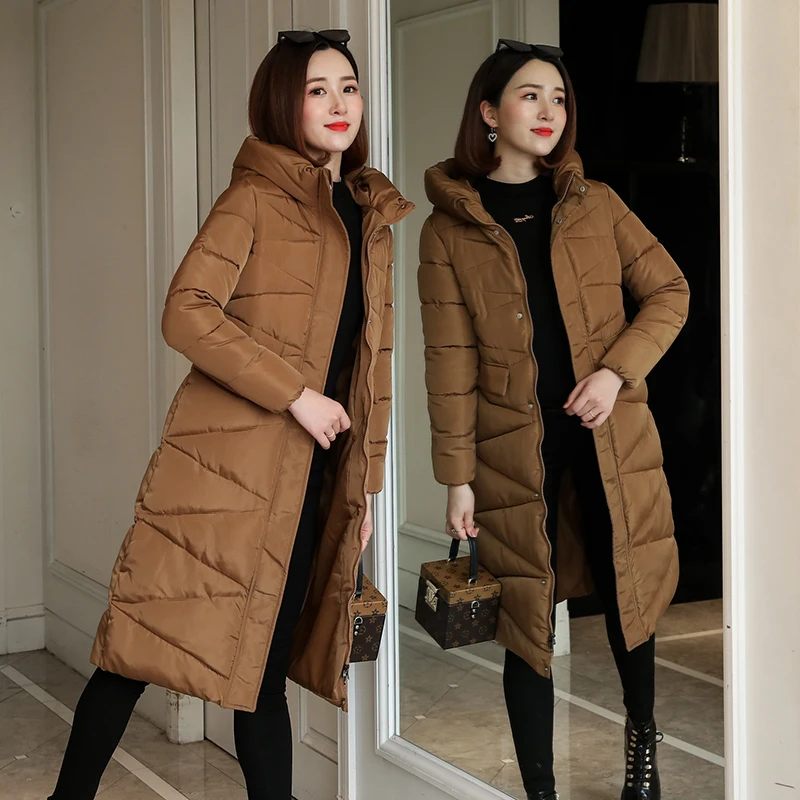 2019 Fashion Women Jacket Hooded Parkas Slim cotton padded Female Winter Coat Warm Thicken Outerwear Women Long Plus size Parkas
2019 Fashion Women Jacket Hooded Parkas Slim cotton padded Female Winter Coat Warm Thicken Outerwear Women Long Plus size Parkas