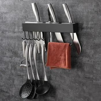 Kitchen Racks Multifunctional Hook Cutter Slot Easy Install Slice Wall Mounted Accessories Pot Punching Free Stainless Steel
Kitchen Racks Multifunctional Hook Cutter Slot Easy Install Slice Wall Mounted Accessories Pot Punching Free Stainless Steel