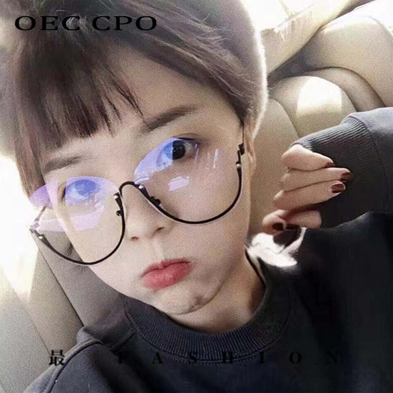 New Designer Woman Glasses Optical Frame Metal Round Glasses Frame Clear lens Eyeware Black Silver Gold Eye Glass Oculos De Grau
New Designer Woman Glasses Optical Frame Metal Round Glasses Frame Clear lens Eyeware Black Silver Gold Eye Glass Oculos De Grau