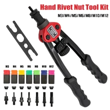 Hand Rivet Nut Tool Kit Labor-Saving Hand Riveter Rivet Gun Set with Nuts Assortment M3/M4/M5/M6/M8/M10/M12 Wrench
Hand Rivet Nut Tool Kit Labor-Saving Hand Riveter Rivet Gun Set with Nuts Assortment M3/M4/M5/M6/M8/M10/M12 Wrench