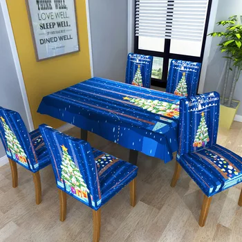 Christmas Tree Printed Table Cloth Cover Elastic Xmas Chair Covers For Family Party Decor Waterproof Quality Dining Tablecloth 
Christmas Tree Printed Table Cloth Cover Elastic Xmas Chair Covers For Family Party Decor Waterproof Quality Dining Tablecloth