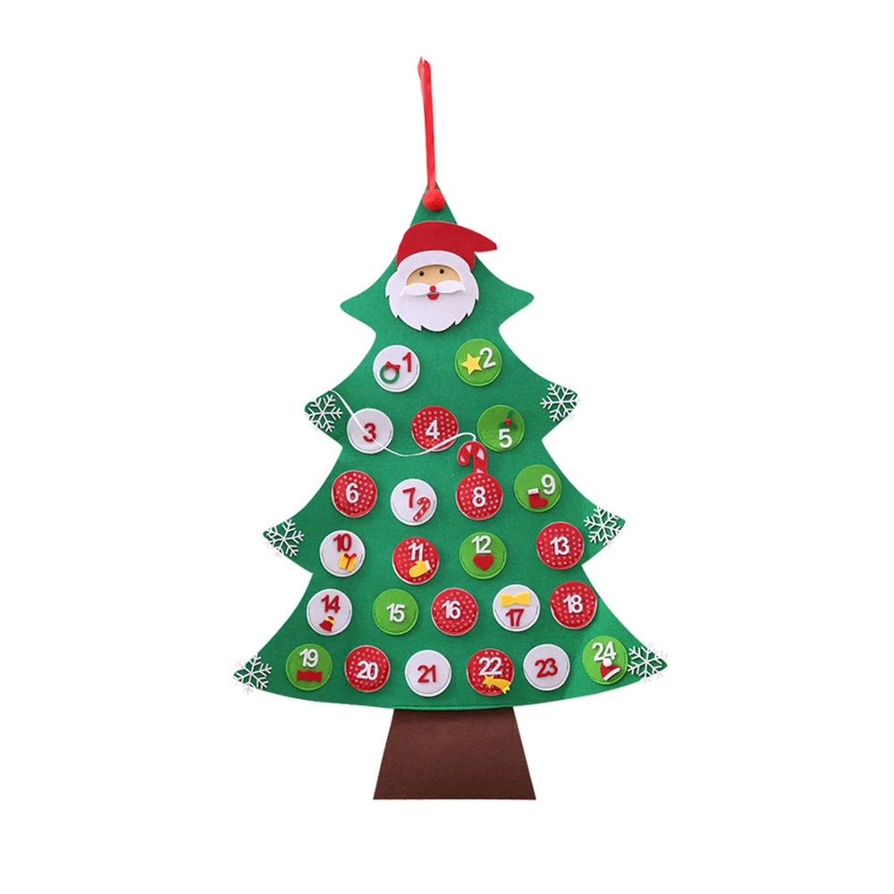 Christmas Tree Advent Calendar DIY Christmas Decorations for Home Non-woven Cartoon Santa Claus Countdown Calendar
Christmas Tree Advent Calendar DIY Christmas Decorations for Home Non-woven Cartoon Santa Claus Countdown Calendar