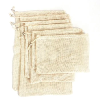6pc Ecological Reusable Vegetable Fruit Bags - Reutilisable Cotton Mesh Cloth - Eco Friendly Zero Waste Produce Storage Bag
6pc Ecological Reusable Vegetable Fruit Bags - Reutilisable Cotton Mesh Cloth - Eco Friendly Zero Waste Produce Storage Bag