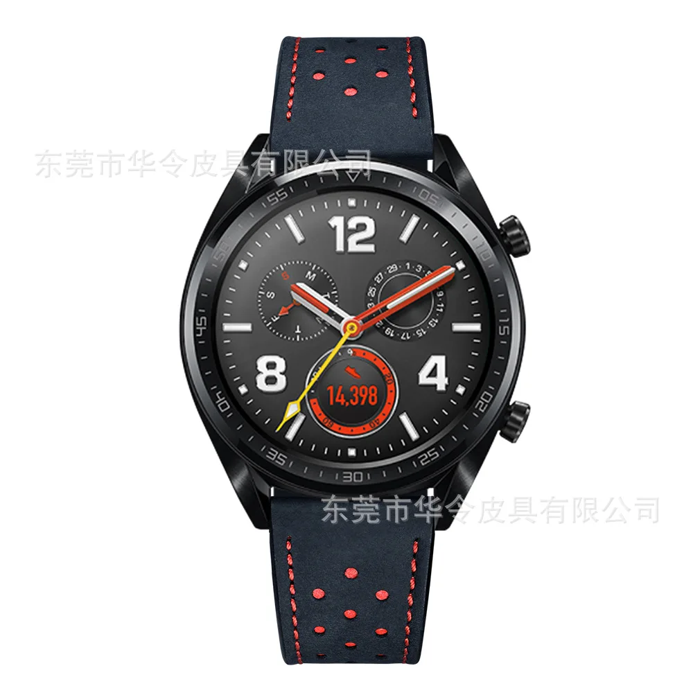 Suitable for Huawei Watch GT Smart Sports Watch First Layer of Leather Watch Strap Porous-Watch Strap
Suitable for Huawei Watch GT Smart Sports Watch First Layer of Leather Watch Strap Porous-Watch Strap
