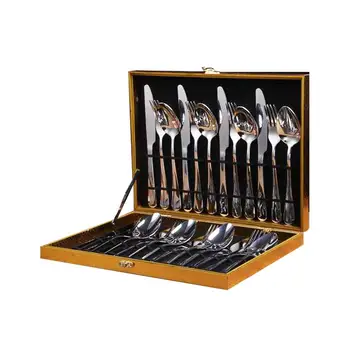 MingHing 20-Piece Flatware Stainless Steel Flatware Silverware Set, Service for 4, Include Knife/Fork/Spoon, Exquisite Gift Box, 
MingHing 20-Piece Flatware Stainless Steel Flatware Silverware Set, Service for 4, Include Knife/Fork/Spoon, Exquisite Gift Box,