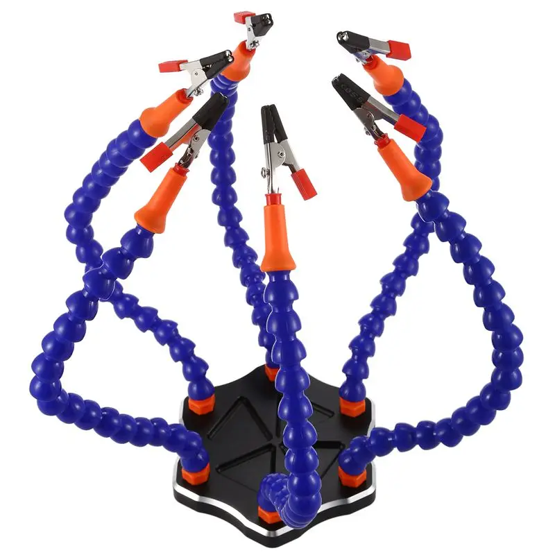 Helping Hands Third Hand Soldering Tool 6 Flexible Arms Six Arm Soldering Station With Swiveling Alligator Clip for RC Drone,
Helping Hands Third Hand Soldering Tool 6 Flexible Arms Six Arm Soldering Station With Swiveling Alligator Clip for RC Drone,