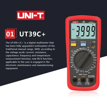 UNI-T UT39A+/UT39C+ Digital Multimeter Auto Range Tester Update from UT39A/UT39C AC DC V/A Ohm Temp Hz Tester UT39A+/UT39C+
UNI-T UT39A+/UT39C+ Digital Multimeter Auto Range Tester Update from UT39A/UT39C AC DC V/A Ohm Temp Hz Tester UT39A+/UT39C+