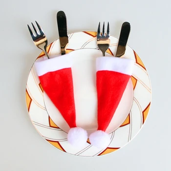 50PCS Decorative Christmas Hat for Cutlery Holder Table Decorations Dinner Party Home
50PCS Decorative Christmas Hat for Cutlery Holder Table Decorations Dinner Party Home