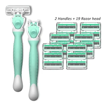Women Razor Suitable Sensitive Skin Safety Razor Shaving holder With 2 Handles and 19 razor blades Manual Shaving razors
Women Razor Suitable Sensitive Skin Safety Razor Shaving holder With 2 Handles and 19 razor blades Manual Shaving razors