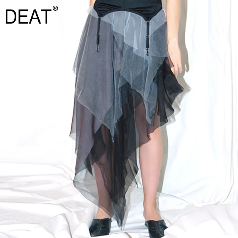 DEAT 2019 Summer New Boundless Sexy Patchwork Asymmetrical Original Designer Mesh Irregular Skirt Female WI123 Party
DEAT 2019 Summer New Boundless Sexy Patchwork Asymmetrical Original Designer Mesh Irregular Skirt Female WI123 Party
