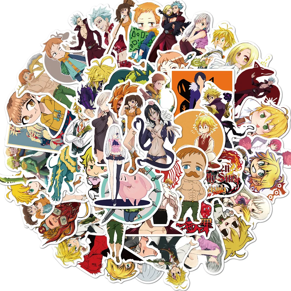50PCS/lot Japan Anime The Seven Deadly Sins Stickers Waterproof for DIY Guitar Laptop PS4 Skateboard Kids Toys Sticker
50PCS/lot Japan Anime The Seven Deadly Sins Stickers Waterproof for DIY Guitar Laptop PS4 Skateboard Kids Toys Sticker
