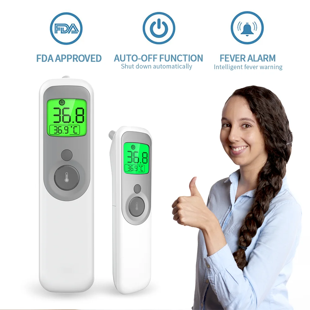Ship in 24 hours Medical Electronic Non-contact infrared baby adult forehead ear body temperature measuring Celsius thermometer
Ship in 24 hours Medical Electronic Non-contact infrared baby adult forehead ear body temperature measuring Celsius thermometer