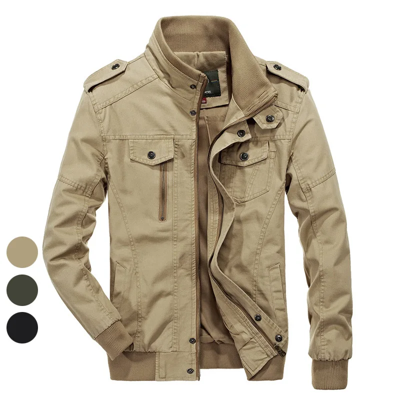 6XL Men'S Wear Spring And Autumn Jacket Men's Washing Pure Cotton Jacket Military Jacket Large Size 55539
6XL Men'S Wear Spring And Autumn Jacket Men's Washing Pure Cotton Jacket Military Jacket Large Size 55539