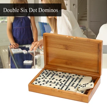 Double Six Dominoes Set Entertainment Recreational Travel Game Blocks Wooden Building Learning Educational Toy Dot Dominoes
Double Six Dominoes Set Entertainment Recreational Travel Game Blocks Wooden Building Learning Educational Toy Dot Dominoes