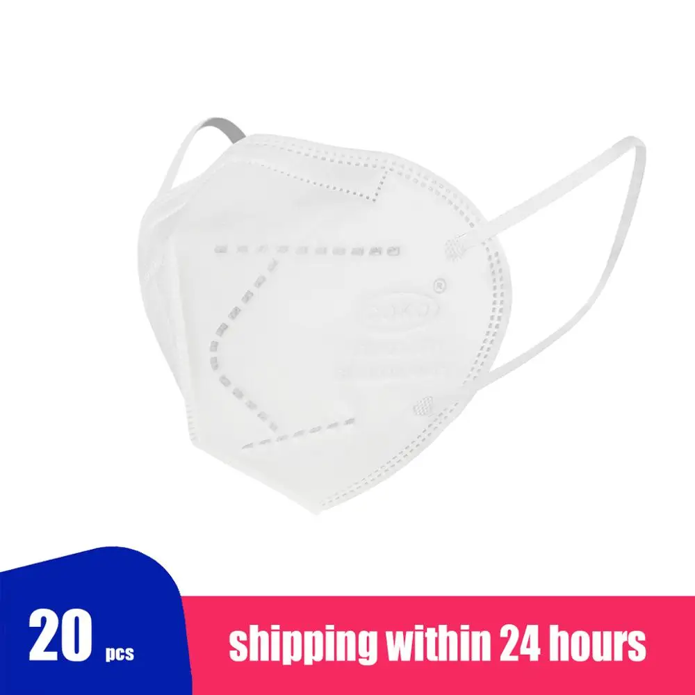 20PCS KN95 Face Mask Disposable Masks Adaptable Nose Bar 8-Layer Protective Face Mask Soft Breathable Earloop Mouth Face Mask
20PCS KN95 Face Mask Disposable Masks Adaptable Nose Bar 8-Layer Protective Face Mask Soft Breathable Earloop Mouth Face Mask