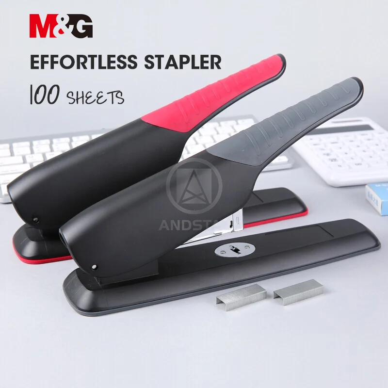 Andstal 100 sheets Zinc Alloy Effortless Stapler M&G Paper Binding Heavy Duty Stapling Machine standard Office Supplies staples
Andstal 100 sheets Zinc Alloy Effortless Stapler M&G Paper Binding Heavy Duty Stapling Machine standard Office Supplies staples