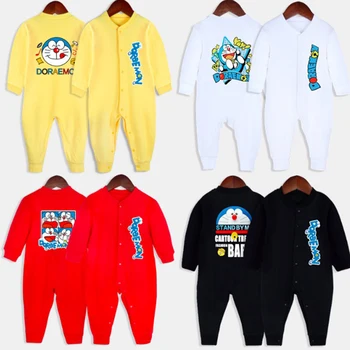 Cartoon Doraemon Spring Autumn 100% Cotton Baby Boys Girls Rompers Jumpsuits Infant Kids Children Clothes SA2190
Cartoon Doraemon Spring Autumn 100% Cotton Baby Boys Girls Rompers Jumpsuits Infant Kids Children Clothes SA2190